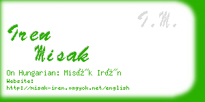 iren misak business card